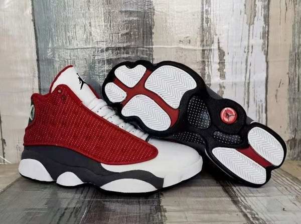 Men's Running Weapon Air Jordan 13 Red Flint Shoes 025