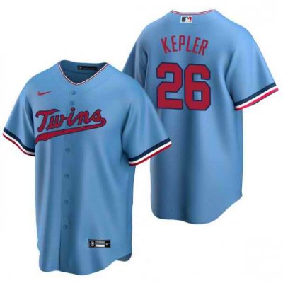 Men's Minnesota Twins #26 Max Kepler Blue Cool Base Stitched Jersey