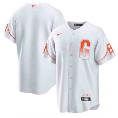 Youth San Francisco Giants Blank White City Connect Cool Base Stitched Jersey