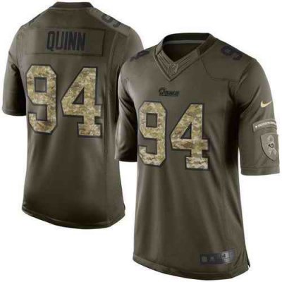 Nike Rams #94 Robert Quinn Green Youth Stitched NFL Limited Salute to Service Jersey