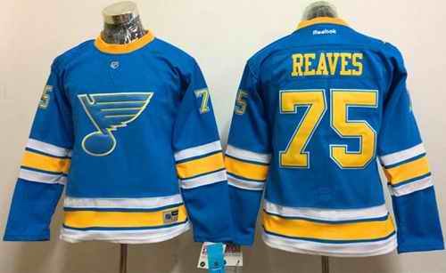 Blues #75 Ryan Reaves Light Blue 2017 Winter Classic Women's Stitched NHL Jersey