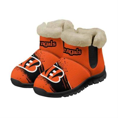 Women's Cincinnati Bengals 2024 Snow Boots/Shoes 002(Pls check description for details)