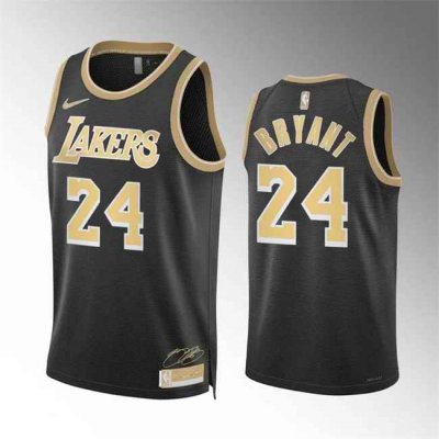 Men's Los Angeles Lakers #24 Kobe Bryant  Black 2024 Select Series Stitched Basketball Jersey