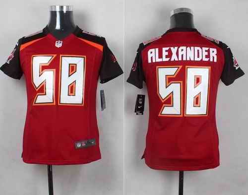 Nike Buccaneers #58 Kwon Alexander Red Team Color Youth Stitched NFL New Elite Jersey