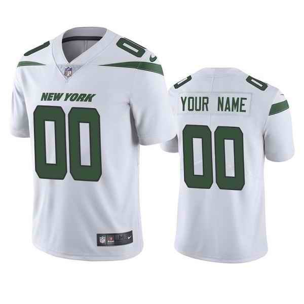 Youth New York Jets ACTIVE PLAYER Custom White Vapor Untouchable Limited Stitched Jersey