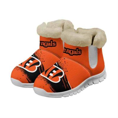 Women's Cincinnati Bengals 2024 Snow Boots/Shoes 001(Pls check description for details)