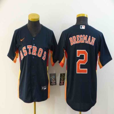 Women's Houston Astros #2 Alex Bregman 2020 Navy Cool Base Stitched MLB Jersey(Run Small)