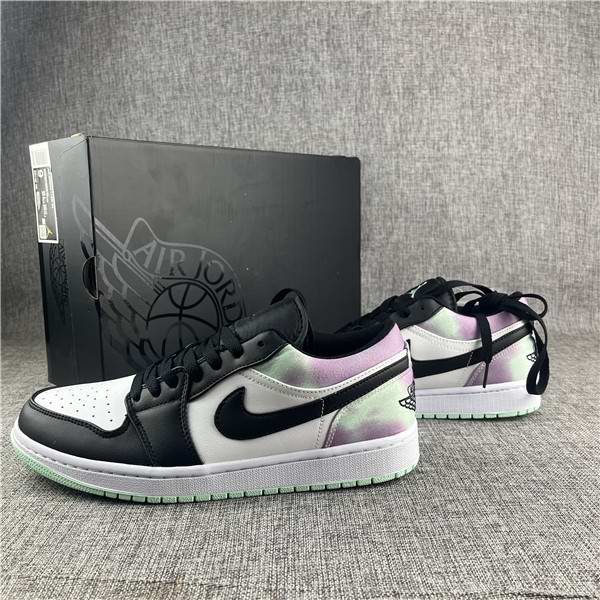 Women's Running Weapon Air Jordan 1 White/Black Shoes 0289