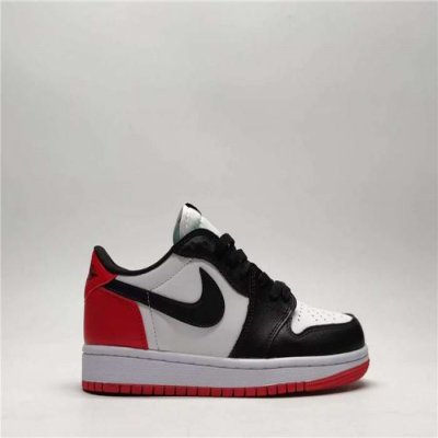 Men's Running Weapon Air Jordan 1 White/Red/Black Shoes 0420