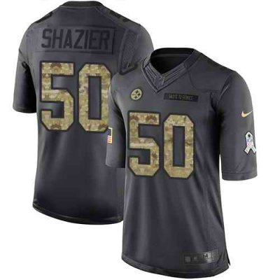 Nike Steelers #50 Ryan Shazier Black Youth Stitched NFL Limited 2016 Salute to Service Jersey