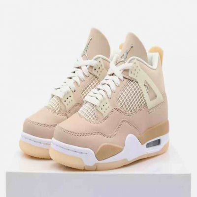 Men's Hot Sale Running weapon Air Jordan 4 Shimmer Bronze Eclipse Orange Quartz Shoes 0208