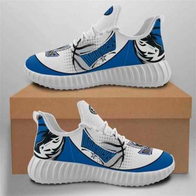 Men's Dallas Mavericks Mesh Knit Sneakers/Shoes 001