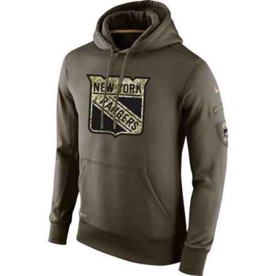 Men's New York Rangers Nike Salute To Service NHL Hoodie