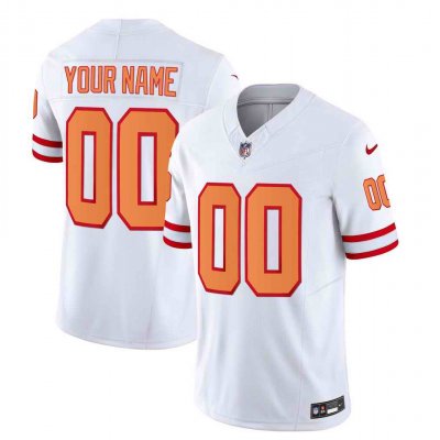 Men's Tampa Bay Buccaneers Active Player Custom 2023 F.U.S.E. White Throwback Limited Stitched Jersey