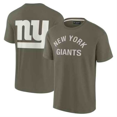 Men's New York Giants Olive Elements Super Soft Short Sleeve T-Shirt