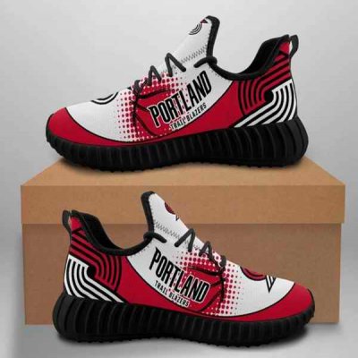 Men's Portland Trail Blazers Mesh Knit Sneakers/Shoes 001