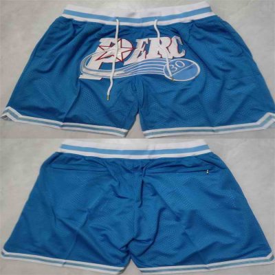 Men's Movie Perc Blue Stitched Ocet Hip Hop Party Workout Streetball Shorts(Run Small)