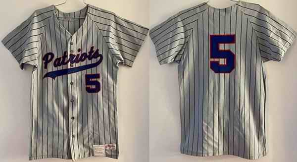 Men's Vintage Somerset Patriots ACTIVE PLAYER Custom Gray Stitched Baseball Jersey