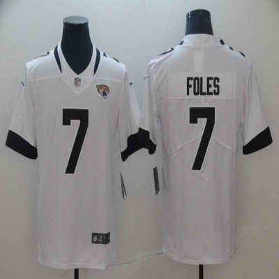 Men's Jacksonville Jaguars #7 Nick Foles White Vapor Untouchable Limited Stitched NFL Jersey