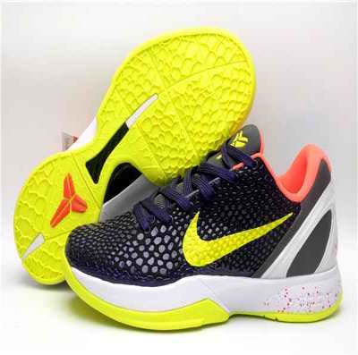 Women's Running Weapon Kobe 6 Black/Yellow Shoes 005