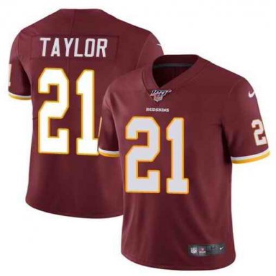 Men's Washington Redskins #21 Sean Taylor Red 2019 100th season Vapor Untouchable Limited Stitched NFL Jersey