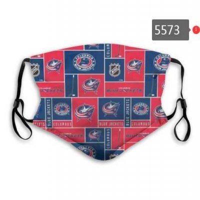 Columbus Blue Jackets Face Mask 5573 Filter Pm2.5 (Pls check description for details)