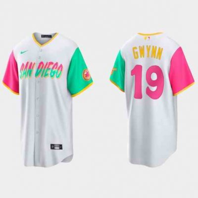 Youth San Diego Padres #19 Tony Gwynn 2022 White City Connect Stitched Baseball Jersey