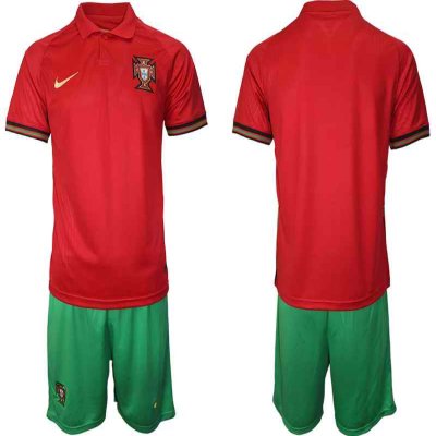 Men's Portugal National Team Custom Home Soccer Jersey Suit