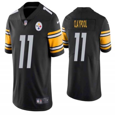 Men's Pittsburgh Steelers #11 Chase Claypool Black Vapor Untouchable Limited Stitched Jersey