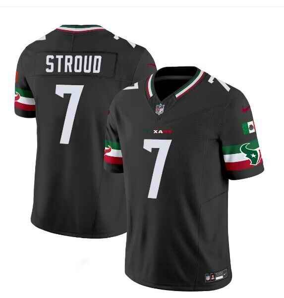 Men's Houston Texans #7 C.J. Stroud Black Mexico F.U.S.E. Vapor Limited Stitched Jersey