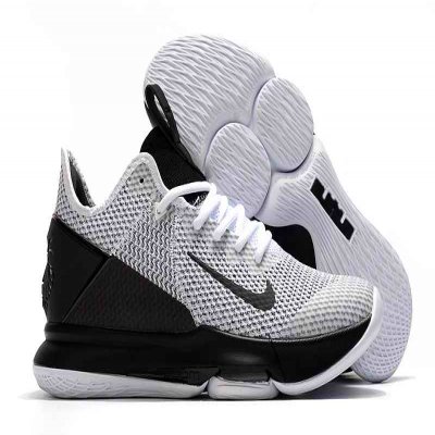 Men's Running weapon LeBron James Witness 4 Black/White Shoes 069