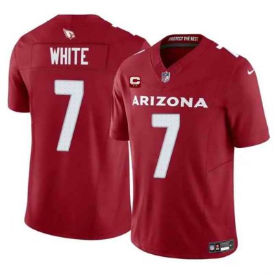 Men's Arizona Cardinals #7 Kyzir White Red 2024 F.U.S.E. With 2-Star C Patch Vapor Untouchable Limited Stitched Football Jersey