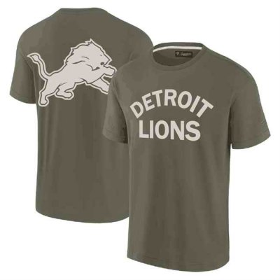 Men's Detroit Lions Olive Elements Super Soft Short Sleeve T-Shirt