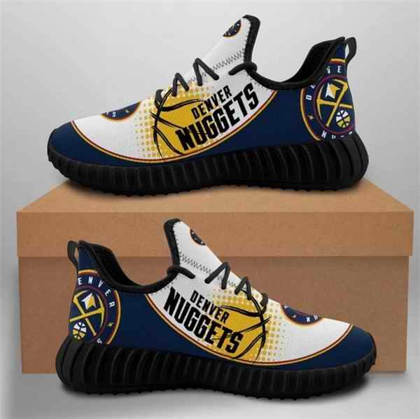 Men's Denver Nuggets Mesh Knit Sneakers/Shoes 001