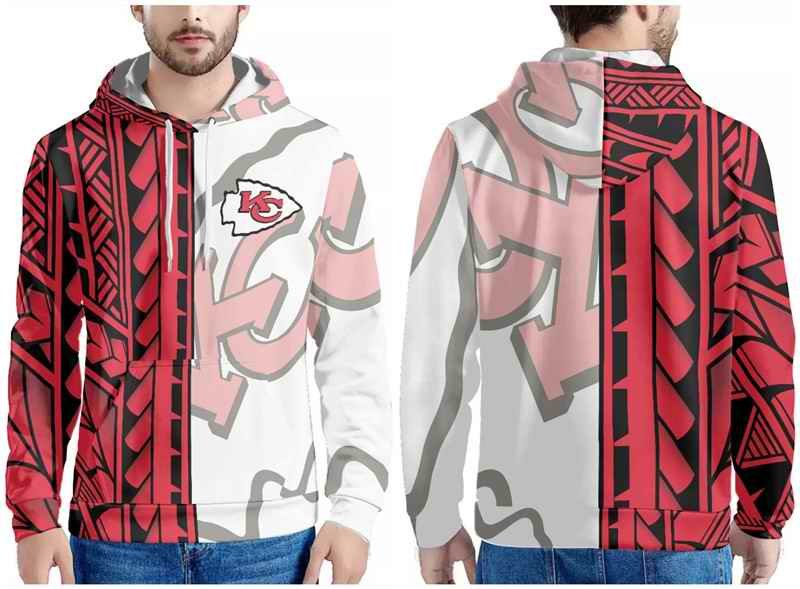 Men's Kansas City Chiefs Black/Red/White Pullover Hoodie