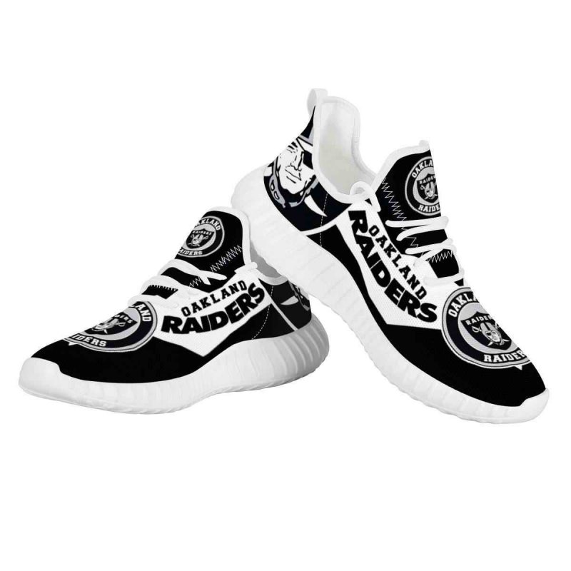 Men's Las Vegas Raiders Mesh Knit Sneakers/Shoes 015