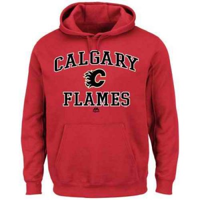 Calgary Flames Majestic Heart & Soul Hoodie Red