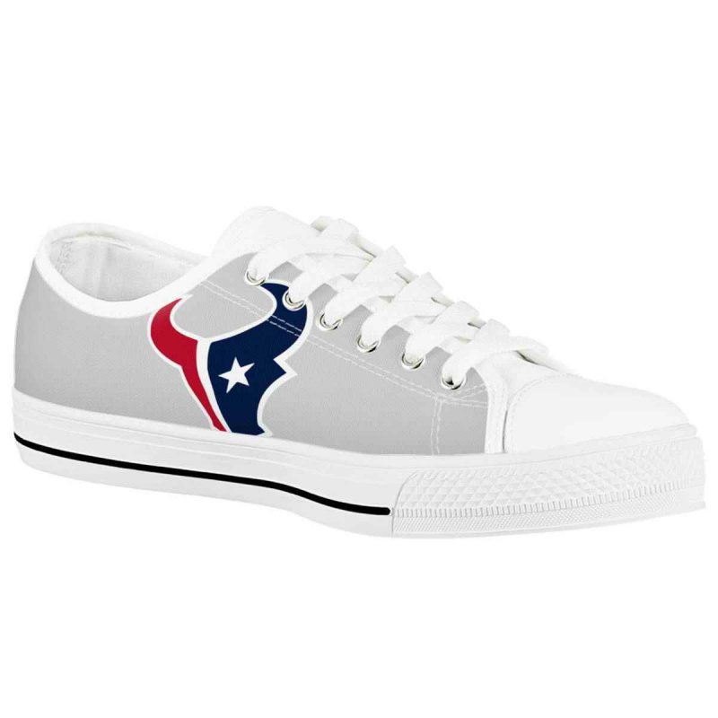 Women's Houston Texans Low Top Canvas Sneakers 006