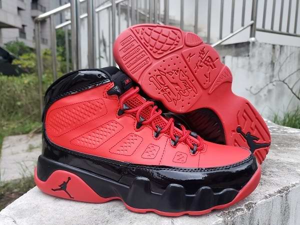 Men's Running weapon Air Jordan 9 Red/Black Shoes 009