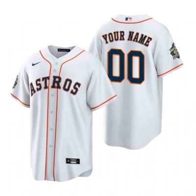 Men's Houston Astros Active Player Custom White 2022 World Series Home Stitched Baseball Jersey