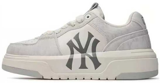 Men's New York Yankees Chunky Liner Baseball Shoes/Sneakers White/Grey 004