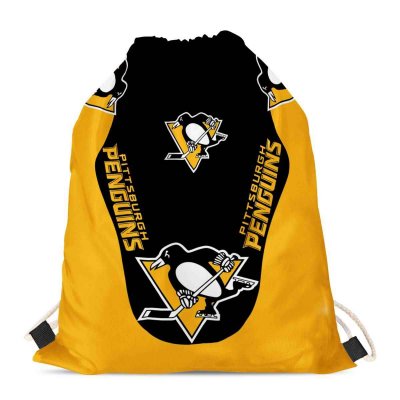 Pittsburgh Penguins Drawstring Backpack sack / Gym bag 18 x 14 001