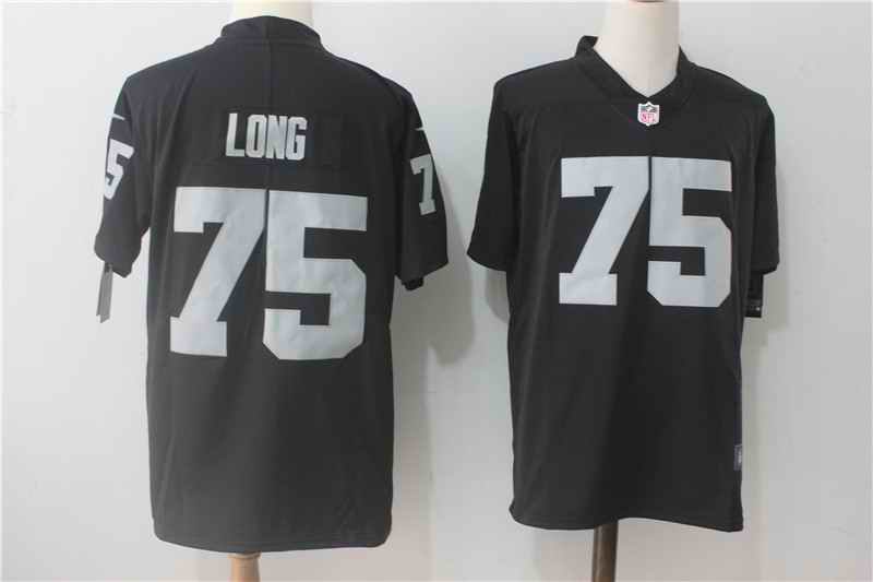 Men's Nike Oakland Raiders #75 Howie Long Black Team Color Stitched NFL Vapor Untouchable Limited Jersey