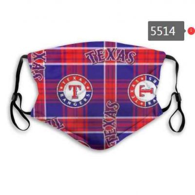 Texas Rangers Face Mask 005 Filter Pm2.5 (Pls check description for details)