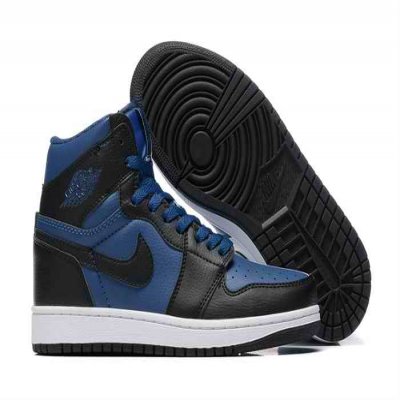 Women's Running Weapon Air Jordan 1 Blue/Black Shoes 0414