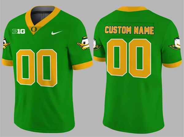 Men's Oregon Ducks Active Player Custom Green Stitched Football Jersey