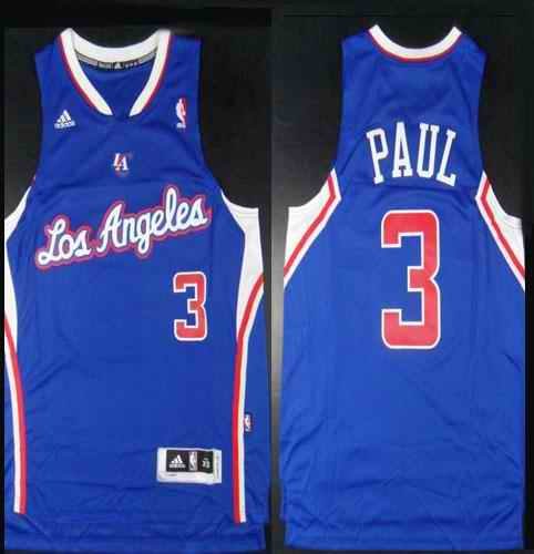 Clippers #3 Chris Paul Blue Revolution 30 Stitched NBA Jersey