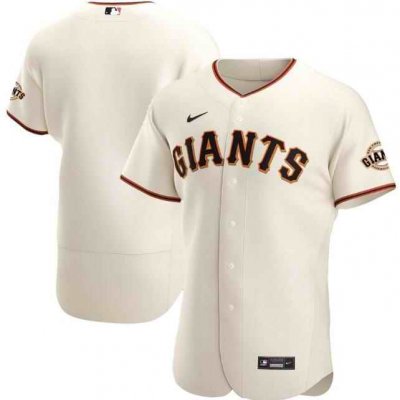 Men's San Francisco Giants Blank Cream Flex Base Stitched Jersey