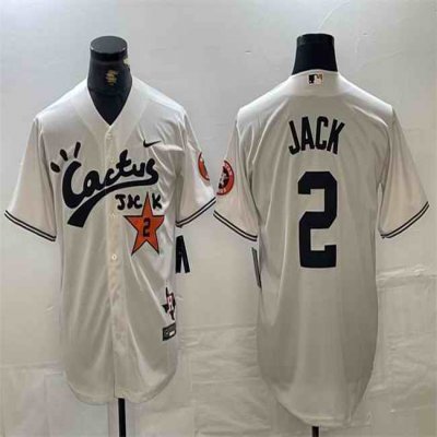 Men's Houston Astros #2 David Jack Cactus Jack Vapor Premier Limited Stitched Baseball Jersey