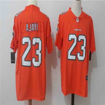 Men's Nike Miami Dolphins #23 Jay Ajayi Orange Stitched NFL Vapor Untouchable Limited Jersey